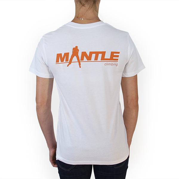 MANTLE Unisex Kletter-T-Shirt Weiß