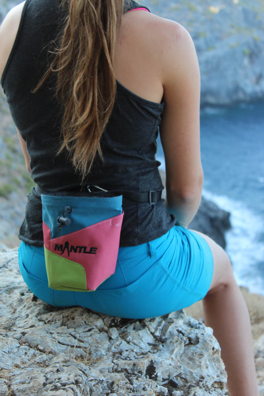 Chalkbag Slabby – Nylon, Fleece & Hüftgürtel
