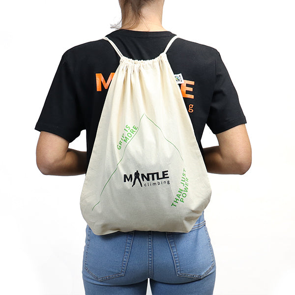 MANTLE Zugbeutel Natur – 100 % Bio-Baumwolle
