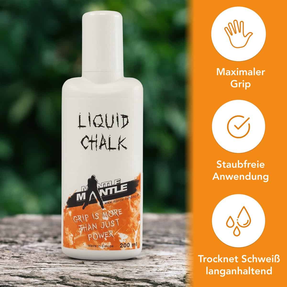 MANTLE Liquid Chalk 100/200 ml – flüssiges Kletterchalk
