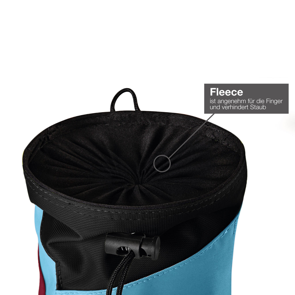 MANTLE Chalkbag Pinchy – Nylon, Fleece & Hüftgürtel