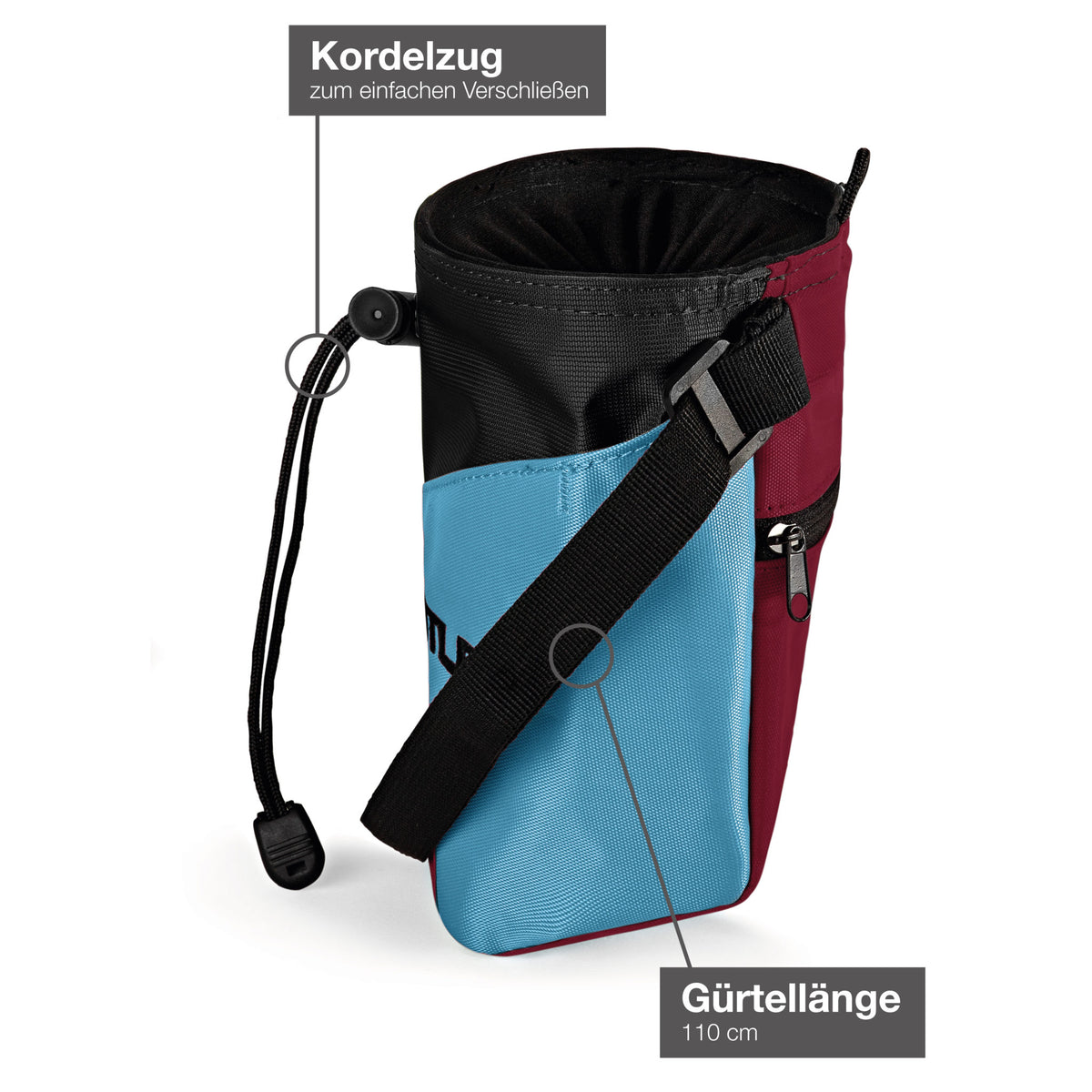 MANTLE Chalkbag Pinchy – Nylon, Fleece & Hüftgürtel