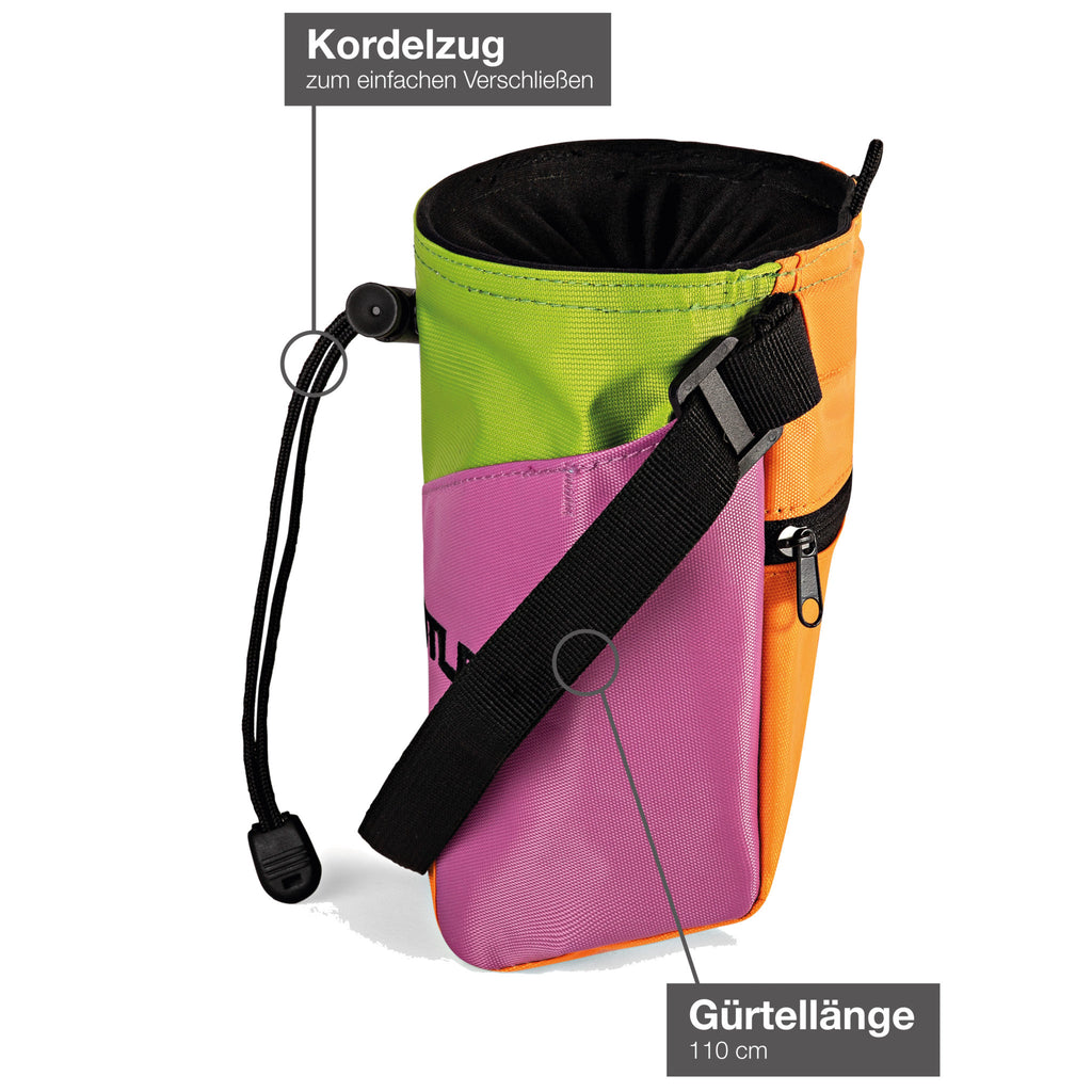 MANTLE Chalkbag Roofy – Nylon, Fleece & Hüftgürtel