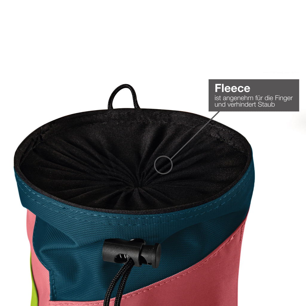 MANTLE Chalkbag Slabby – Nylon, Fleece & Hüftgürtel