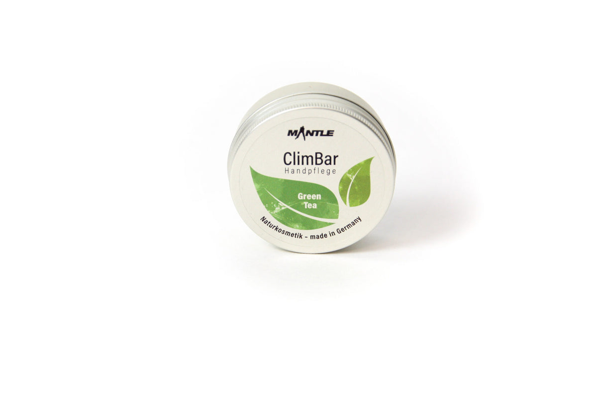 MANTLE ClimBar Green Tea – feste Handpflege für Kletterer
