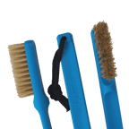 MANTLE Boulderbürste Blau – Naturborsten