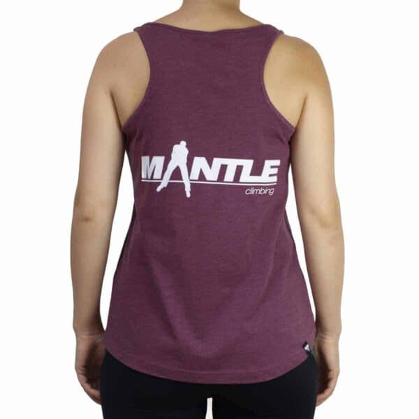 Tank Top Woman burgundy meliert